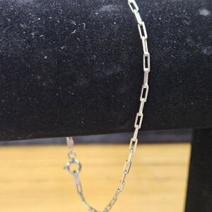 83.   925 Sterling Silver Staple Bracelet